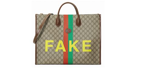 gucci not fake|The Gucci Fake Not motif makes an ironic statement .